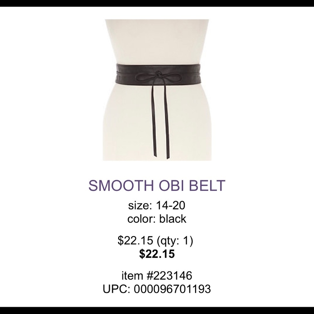 NWT Tie Belt